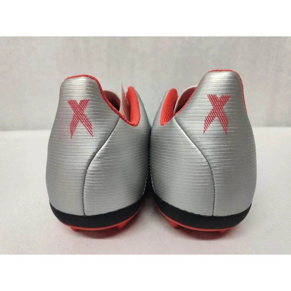Adidas Kids' X 19.4 FxG‎ Outdoor Soccer Cleats F35362 Silver Metallic Red Sz 4.5